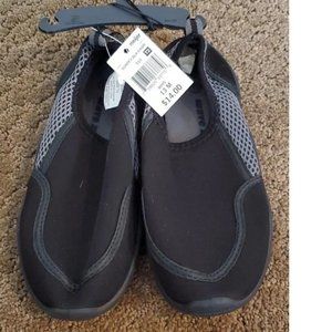 Boys Girls Wave Zone Swim Water Shoes Size 1 2 3 Black Fishing Canoeing  NWT